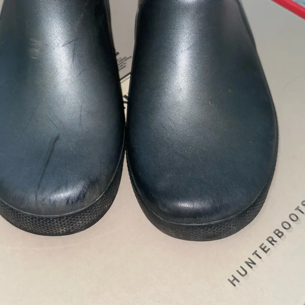 Hunter Black Matte Tall Waterproof Rain Boots